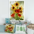 thumbnail image 3 of Designart 'Poppies and Sunflowers In The Wild' Traditional Framed Art Print, 3 of 4