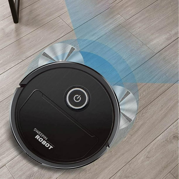 2x Robot Aspirador Inteligente con 1000-1499PA, Succión Súper Fuerte, Barrido Automático, Aparatos de Limpieza Silenciosos para Alfombras, Limpieza de Macarena Aspiradora Robot