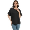 thumbnail image 3 of Women's Casual Short Sleeve Crew Neck T-Shirts, 3 of 6