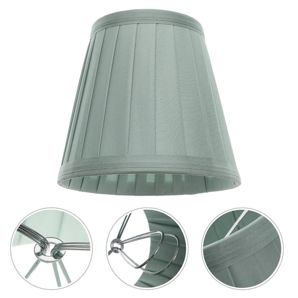 VERDANVERSE Hanging Cloth Lamp Shade Green for Living Room Lighting 1Pcs