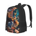 thumbnail image 1 of Disketp Whimsical Animal Spiral Mochila Minimalista de Gran Capacidad, Mochila de Viaje para Escuela, Trabajo o Uso Diario, 1 of 6