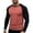 Watermelon Red, variant on LIaqionyy Mens Tops Crew Neck Comfortable Long Sleeve Casual Loose Basic Tees Shirts Stretchy Pullover Shirt