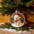thumbnail image 5 of Kojanyu Transparent Christmas Animal Ornament – Mini Winter Scene In A Sparkling Sphere, 5 of 6
