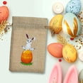 thumbnail image 4 of Easter Bunny Egg Candy Box Linen Drawstring Happy Easter Gift Bag, 4 of 5
