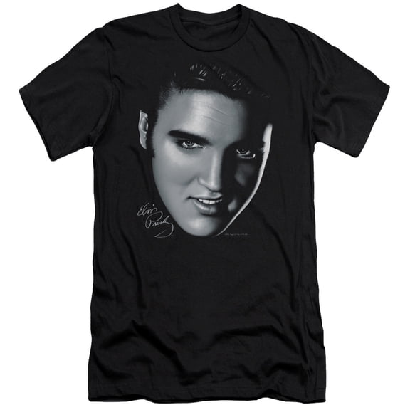 Elvis Presley - Big Face - Premium Slim Fit Short Sleeve Shirt - Medium
