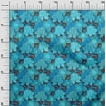 thumbnail image 3 of oneOone Rayon Aqua Blue Fabric Asian Chinese Floral Sewing Fabric By The Yard Printed Diy Clothing Sewing Supplies 56 Inch Wide, 3 of 4