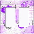 thumbnail image 6 of Metal Light Switch Plate Cover Romantic Paris  Eiffel Tower Letter Bicycle Blue PRS013, 6 of 13