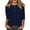 67 Bleu Royal, variante sur DENGDENG Hauts pour Femmes Hauts à Manches 3/4 T-Shirts en Coton Décontractés à Col Rond T-Shirts d'Été à Manches au Coude Tunique Boutonnée Hauts en Liquidation Chemises Trois Quarts Mode 2025 Vêtements Petite Bleu Clair TG