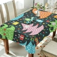 thumbnail image 4 of 54"x72" Christmas Tree Tablecloth, Waterproof Washable Polyester Square Table Cover, Durable Tablecloth for Kitchen Dining Table Party Decor, 4 of 7