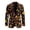 Autumn Falling Leaves Theme, variant on Duck Camouflage Polyester Slim Fit Men's Blazers & Suit Jackets, Single Button Design for Business Prom and Groom Wear