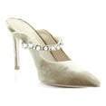 thumbnail image 6 of Sam Edelman Women's Hyland Mule Pumps Mushroom Velvet 9M, 6 of 8