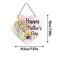 thumbnail image 7 of Happy Mother's Day Welcome Sign Wreath, Heart Wooden Hanging Door Sign Gnome Pattern Red Heart Decor for Mother's Day Front Door Wall Rustic Farmhouse Porch Decorations, 7 of 7