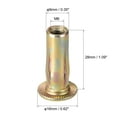 thumbnail image 2 of Unique Bargains Multi-Grip Rivet-Écrou, M6 Pré-Bombé Tige en Acier au Carbone Couleur Zinc Plaqué Tête Plate Fileté Écrou 25 Pcs, 2 of 5