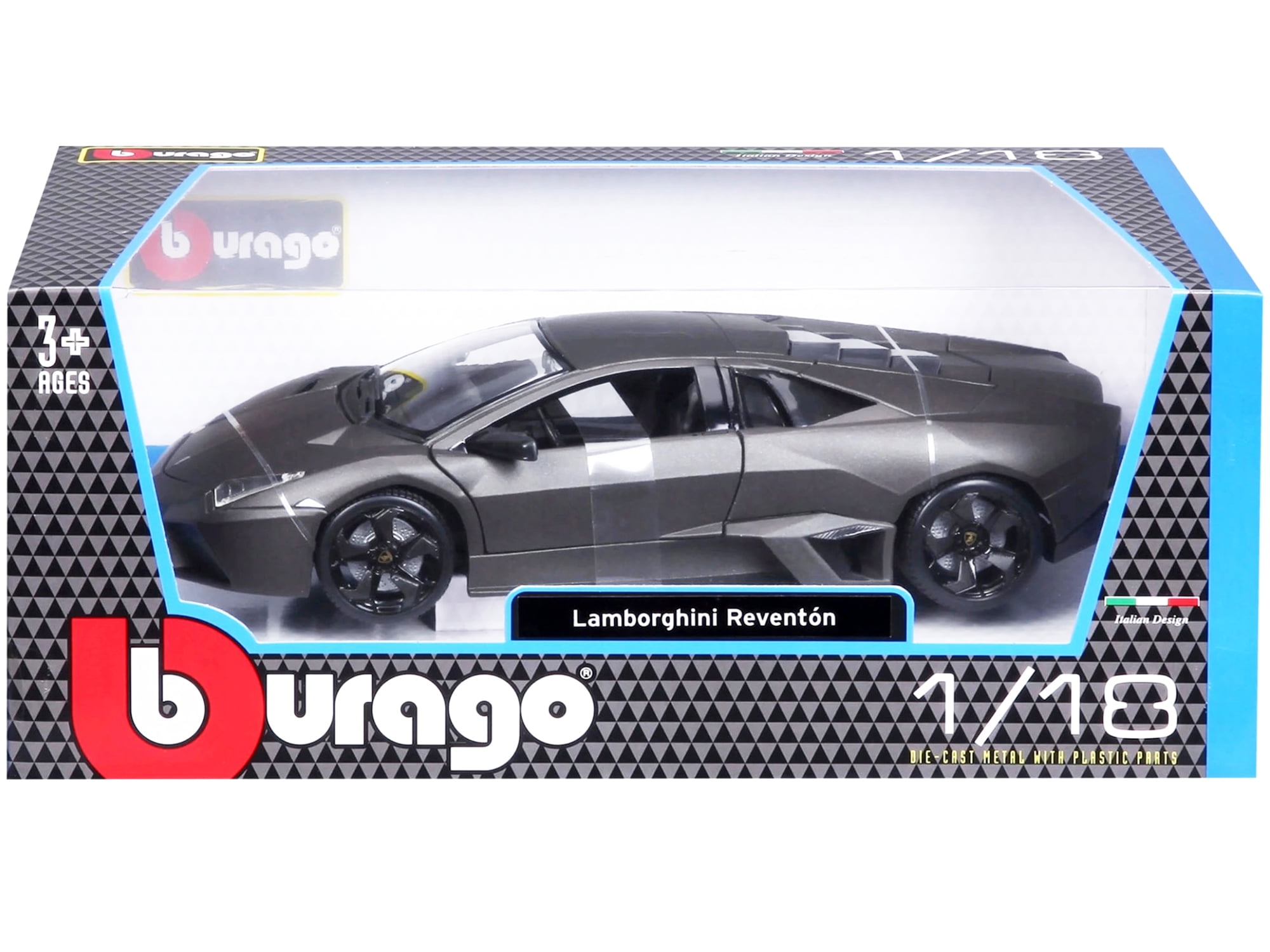 Lamborghini Reventon Dark Matt Gray 1/18 Diecast Model Car by