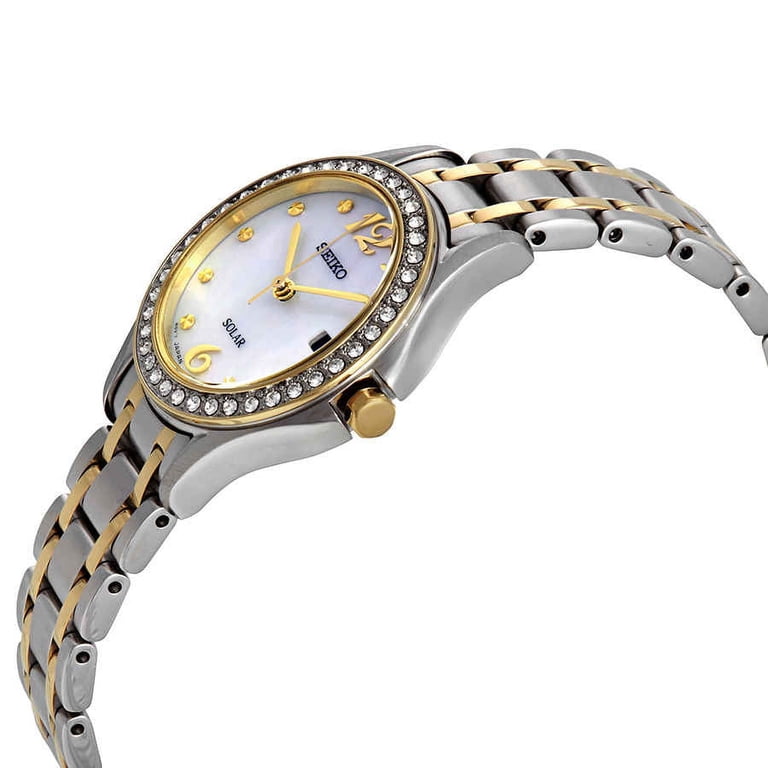 SEIKO Core Solar Mother of Pearl Dial Ladies Watch Seiko Solar White Mother of Pearl Women main image 4