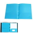 thumbnail image 4 of 2/1PCS Plastic File Folders with Pockets, Heavy Duty Pocket Folder, 2-Pocket Letter Size with Business Card Slot, 3-Hole Punched, Document Organizers for School Home, 4 of 8