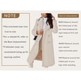 thumbnail image 6 of sicmoss Women's Camel Double Breasted Wool Overcoat, Lapel Long Winter with Pockets, 6 of 7