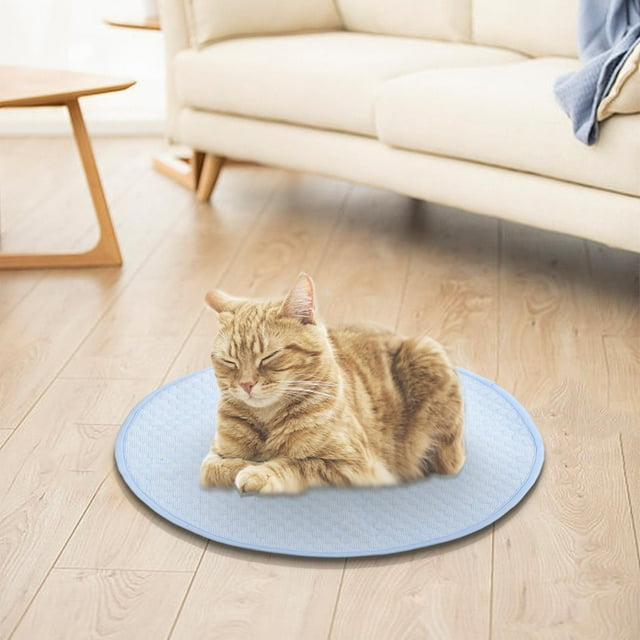 Dpityserensio Tapis Glacé pour Animaux, Frais et Confortable au Printemps, et Tapis pour Animaux, Tapis en Soie Glacée Respirant
