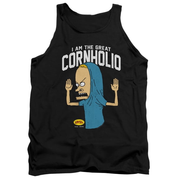 Beavis and Butthead Cornholio Unisex Adult Tank Top,Black, Medium
