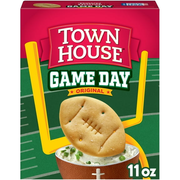 Town House Game Day Original Oven Baked Crackers, Party Snacks, 11 oz