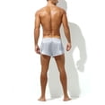 thumbnail image 4 of Men's Boxers Shorts Split Side Boxers Briefs Pajama Shorts Satin Silky Boxers Shorts Elastic Waist Underwear Boxers, 4 of 5