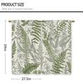 thumbnail image 6 of Sage Green Leaf Kitchen Curtains Botanical Small Short Cafe Window Curtains Plant Herb Eucalyptus Spring Rod Pocket Bathroom Window Drapes Treatment Tier Curtains 2 Panels (27.5x39 Inch), 6 of 6