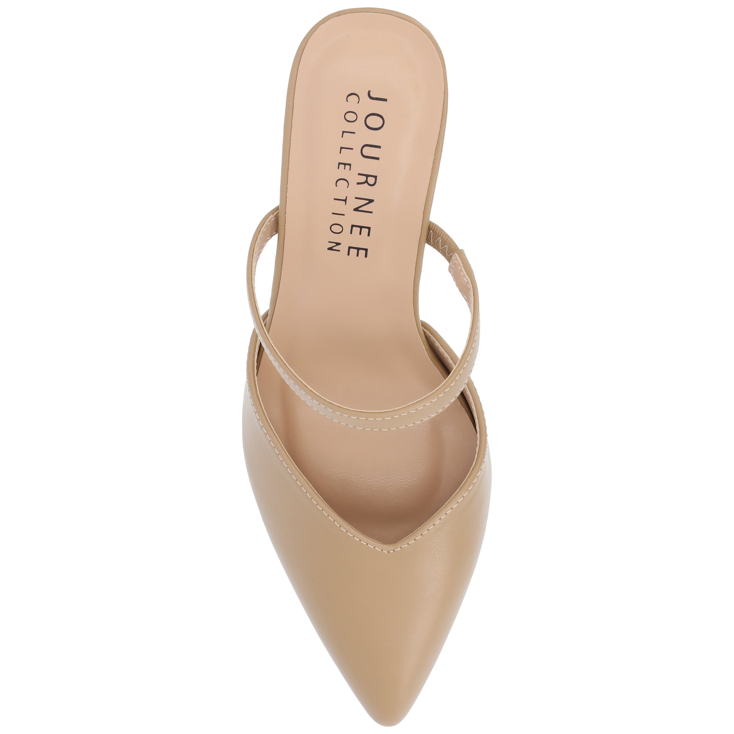 Journee Women's Yvon SuperNatural Shades Wide Width Pointed Toe Mule Pumps