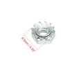 thumbnail image 4 of 6#-32 Carbon Steel Female Thread Kep Hex Head Lock Nut 50 pack, 4 of 4