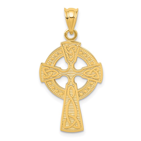 Primal Gold 14K Yellow Gold Celtic Cross Necklace