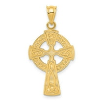Primal Gold 14K Yellow Gold Celtic Cross Necklace