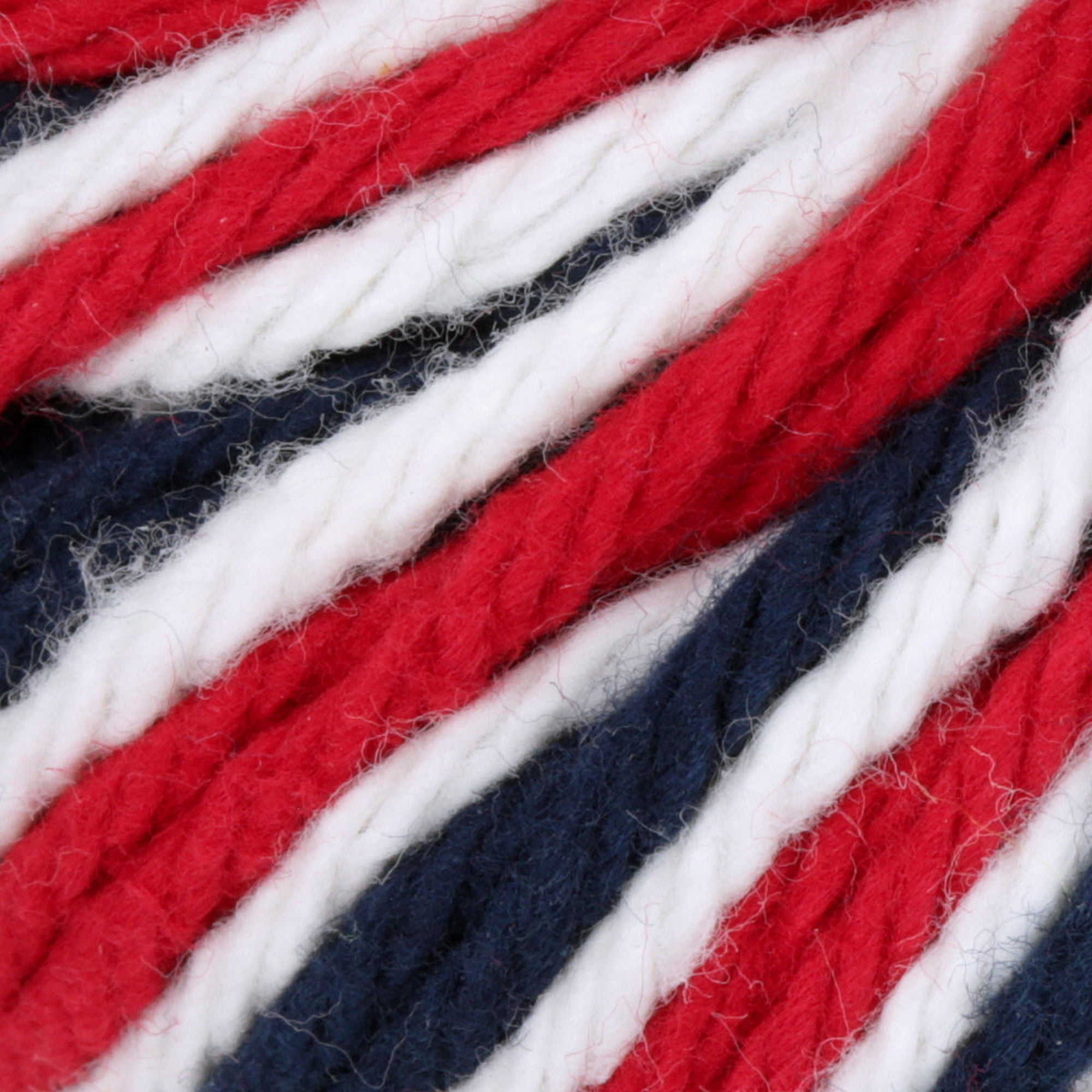 Lily Sugar'n Cream The Original Ombre 4 Medium Cotton Yarn, Red White Blue 2oz/57g, 95 Yards