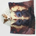 thumbnail image 6 of Naloa Romantic Rose Animal Couple Dog Blanket, 3 Sizes Cat Blanket for Indoor Cats Large Medium Small Dog Gifts-Small, 6 of 8