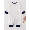 thumbnail image 2 of Adorable Astronaut Long-Sleeve Romper - Soft Spandex, Button Neck - All-Season Newborn Jumpsuit, 2 of 6