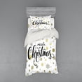 thumbnail image 2 of Ambesonne Christmas Bedding Set 4 Pcs, Merry Xmas Snowflake, Queen, Multicolor, 2 of 3