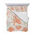 thumbnail image 7 of Orange Starfish Twin XL Size Down Alternative Comforter,Lightweight Comforter Quilt Bedding Set with Pillow Shams Rustic Ocean Coastal Shells Conch Coral Bed Comforter Duvet Insert 68"x98", 7 of 7