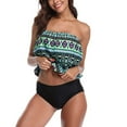 thumbnail image 2 of Itsame Swimsuits for Womens Sets, Printed 1 Piece Swimsuits Green, 2 of 6
