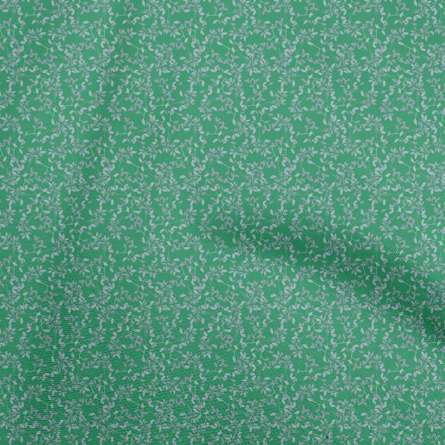 oneOone Rayon Sea Green Fabric Leaves Craft Projects Decor Fabric Printed By The Yard 56 Inch Wide