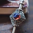 thumbnail image 6 of Gothic Magic Witch Necklace Women Men Vintage Blood Pack Removable Witch Wand Pendant Neckchain Cosplay Jewelry Gift, 6 of 8