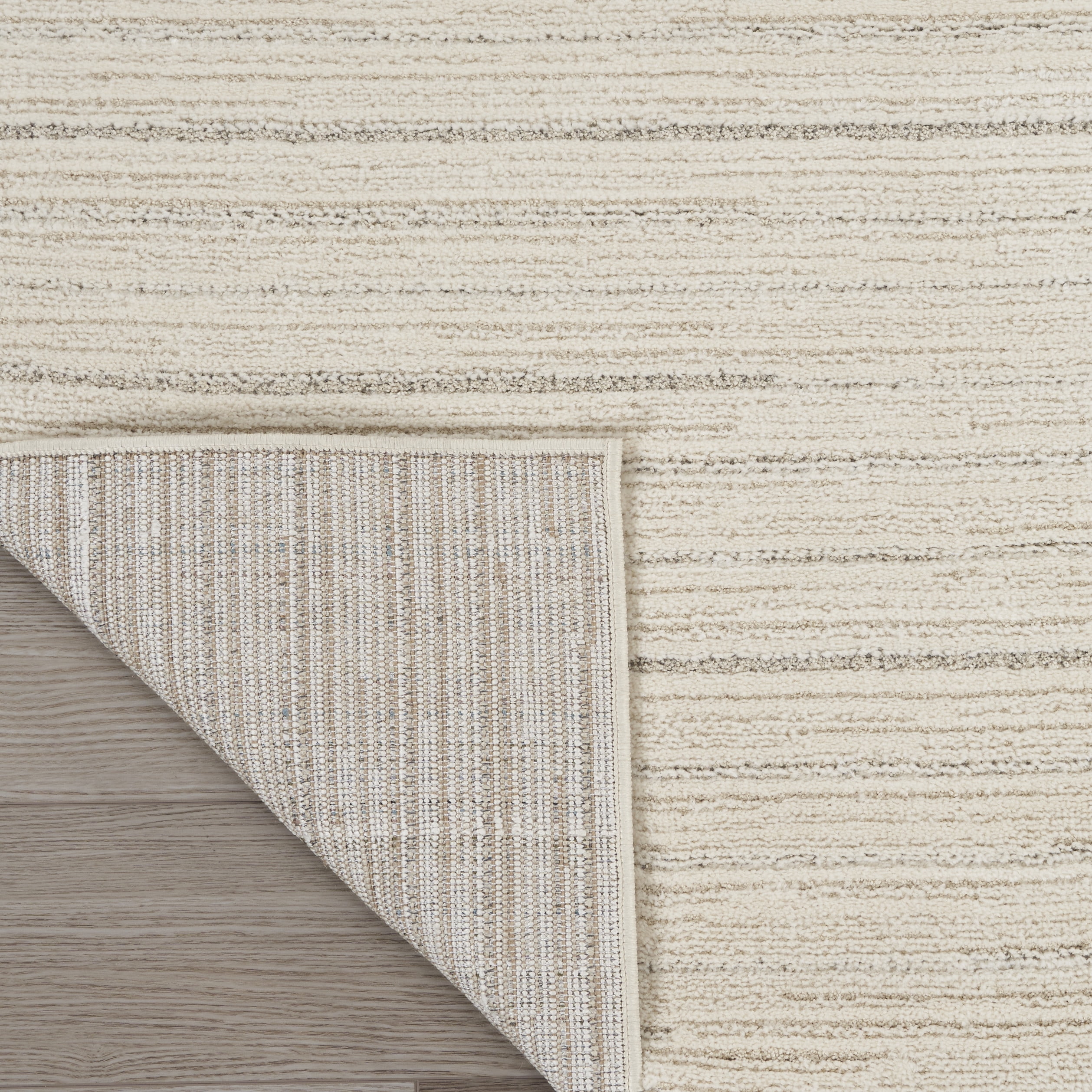 Nourison Andes Abstract Ivory Grey 9' x 12' Area Rug (9x12)