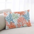 thumbnail image 2 of Ocean Coral Throw Pillow Cover 12 x 20 Inch Decorative Pillow Cover Abstract Boho Gradient Coastal Polka Dots Lumbar Pillowcase Seasonal Rectangle Cushion Case for Couch Sofa Bed Living Room, 2 of 7