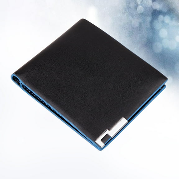 LULULION Black Mens Bag Wallet with Multifunctional Storage for Business Cards Cash and Small Articles