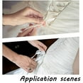 thumbnail image 6 of Women's Wedding Dress Zipper Replacement Adjustable Fit Satin Corset Kit Loops White Lace-up Back Kit with with Polyester Boning, 6 of 7