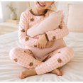 thumbnail image 3 of WIBACKER 2-7 Years Toddler and Little Girls' Long Sleeve Pajamas Set Cotton Top and Pants 2 Piece Sleepwear Pjs - Plaid Bears, 3 of 12