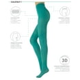 thumbnail image 2 of CALZITALY Opaque Colour Tights | Thick Tights | Microfiber 3D Pantyhose | 80 DEN | M, L, XL | Italian Hosiery | (S, AQUA GREEN), 2 of 3