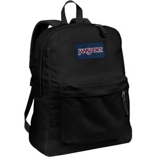 Jansport Superbreak Backpack - Durable for School & Travel, with Padded Shoulder Straps - (Black/White Zebra Stripe)