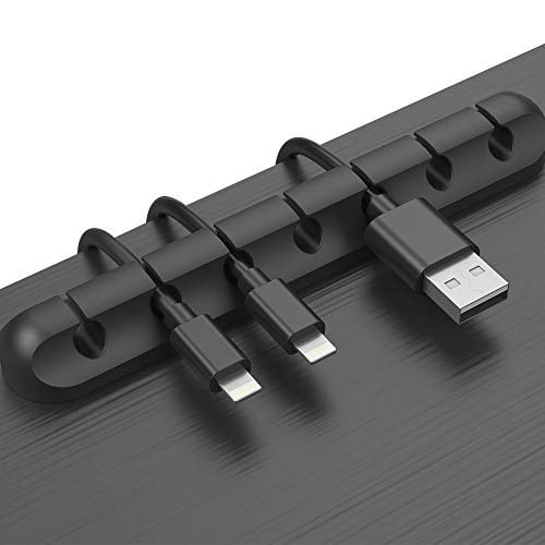 7 Slots 5 Slots and 3 Slots Cable Clips Cord Management Organizer 3 Packs Adhesive Hooks Wire Cord Holder for Power Cords and Charging Accessory Cables Mouse Cable PC Office and Home