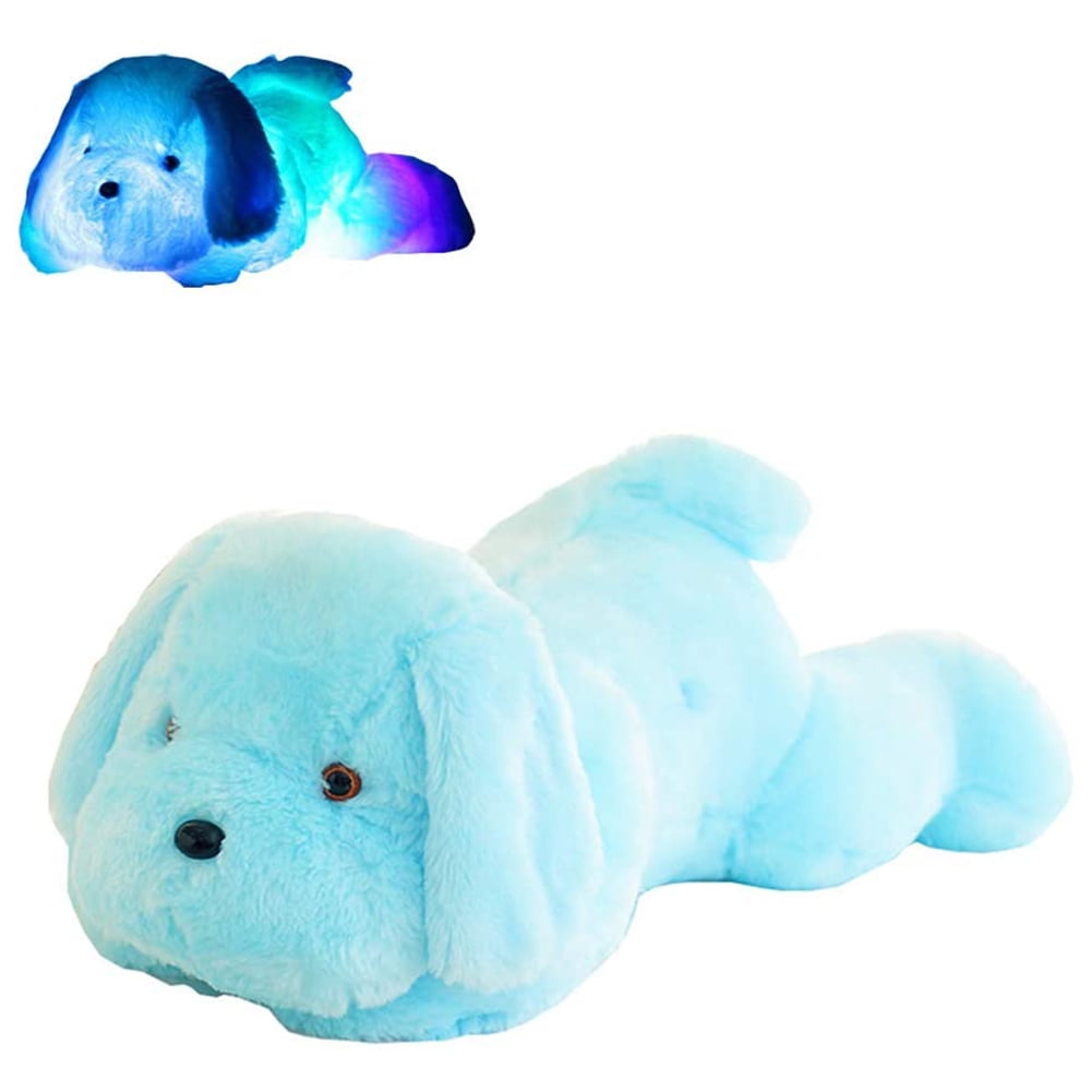 Light Up Puppy Dog Stuffed Animal for Kids, Night Light Lovely LED