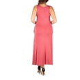 thumbnail image 2 of 24seven Comfort Apparel Plus Size Sleeveless Tank Maxi Dress with Pockets, 2 of 4