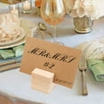 thumbnail image 2 of Minkissy 10 Pcs Table Photo Holder Wood Handmade Beige Square Shaped Displaying Names for Office Use, 2 of 6