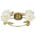 thumbnail image 2 of Accesorios de boda, Candelero Candelabro de flor rosa Candelabros dorados Diseño de clase mundial, 2 of 9